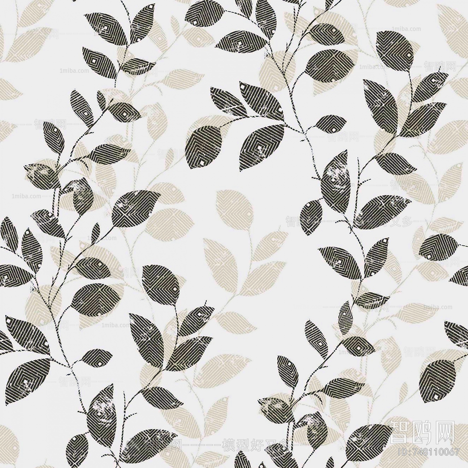 Animal And Plant Pattern Wallpaper