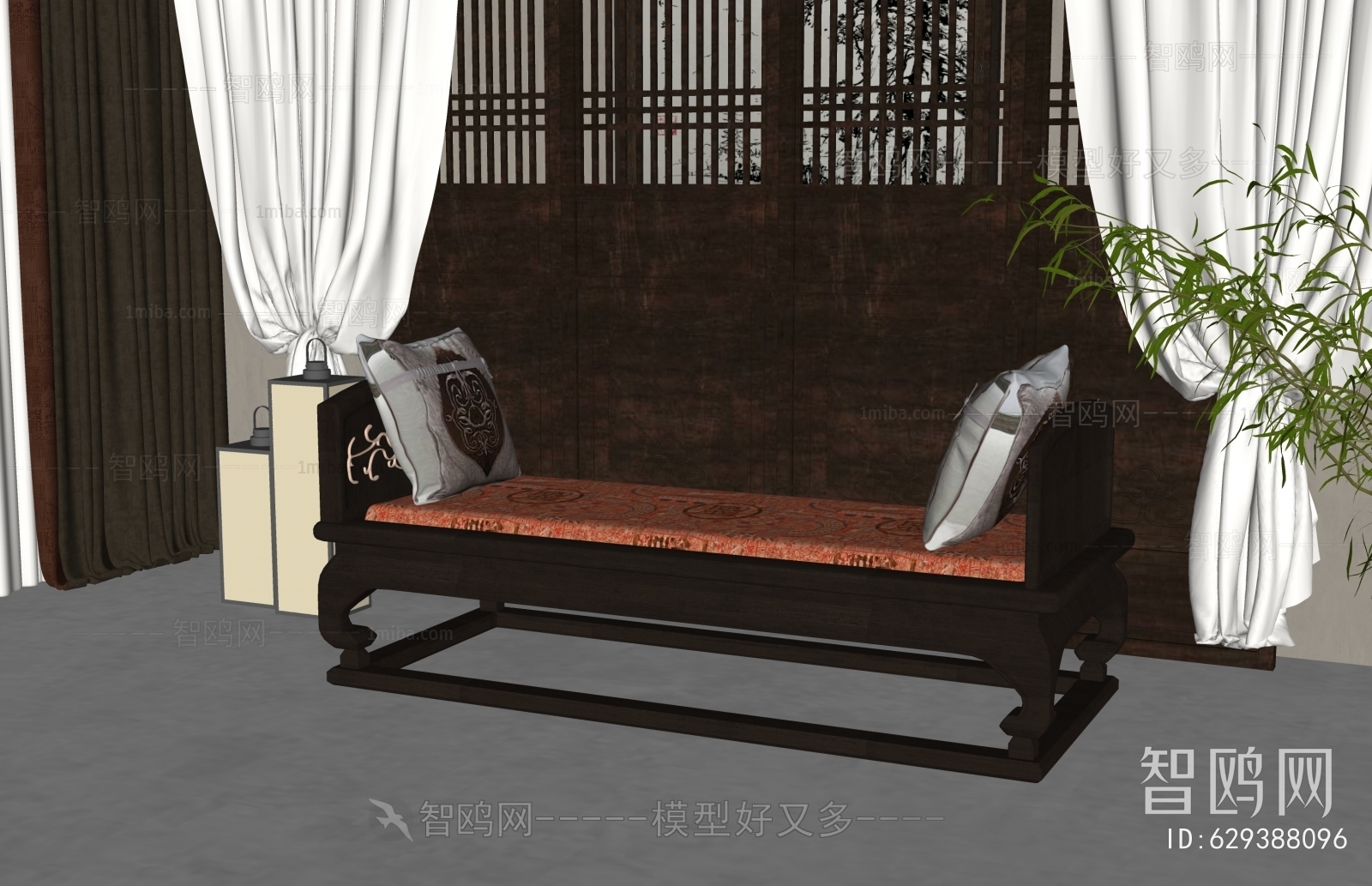 新中式床尾凳沙发凳