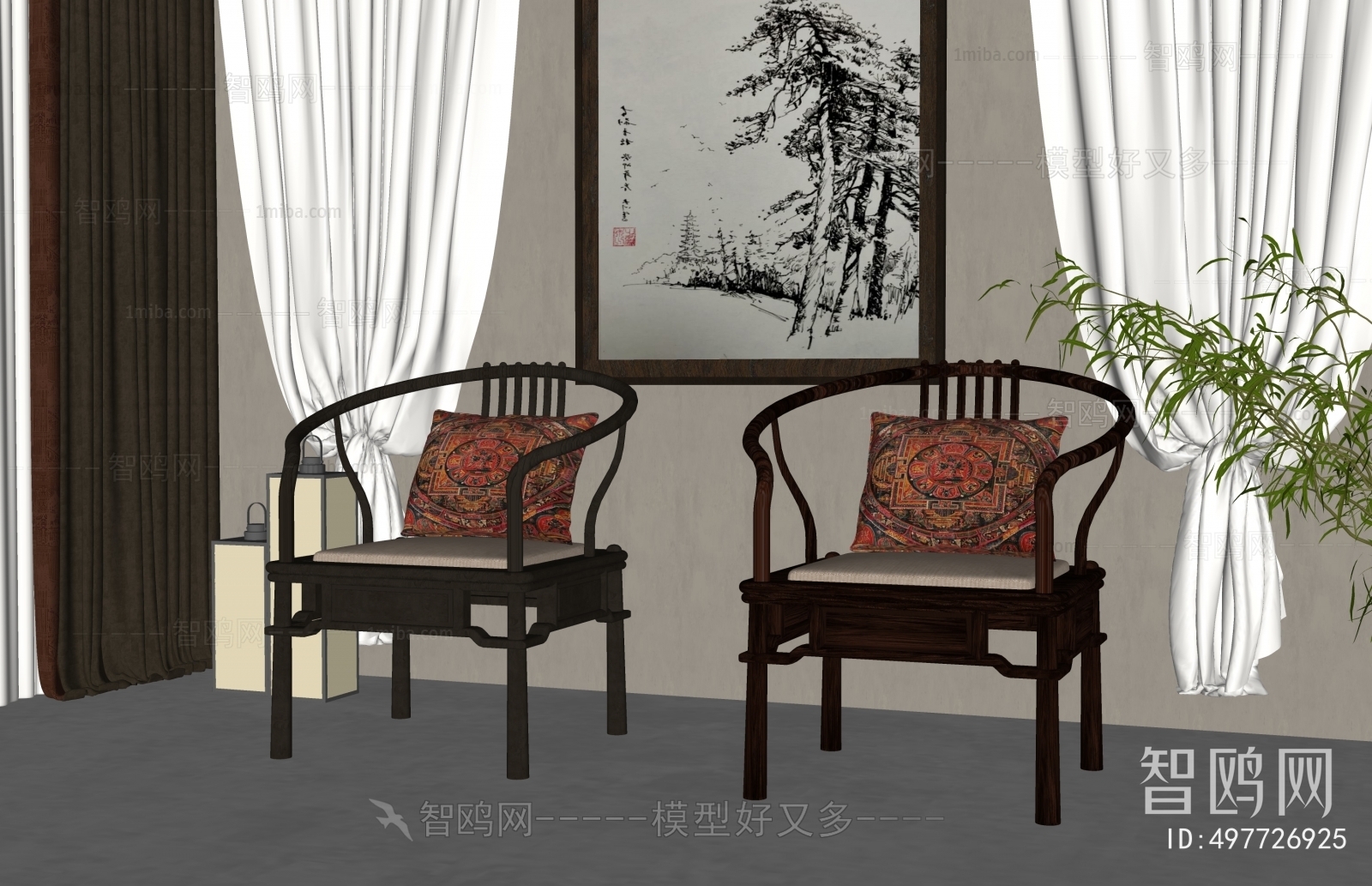 New Chinese Style Chinese Style Lounge Chair