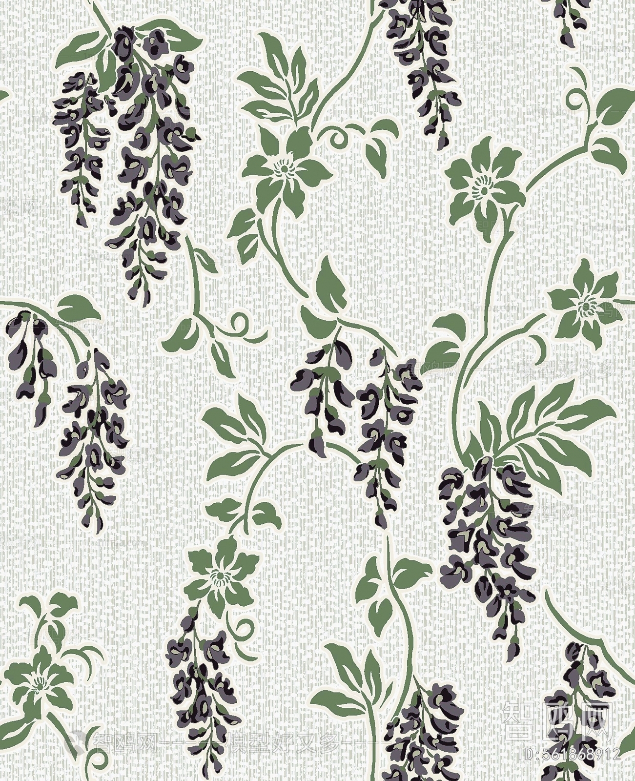 Animal And Plant Pattern Wallpaper