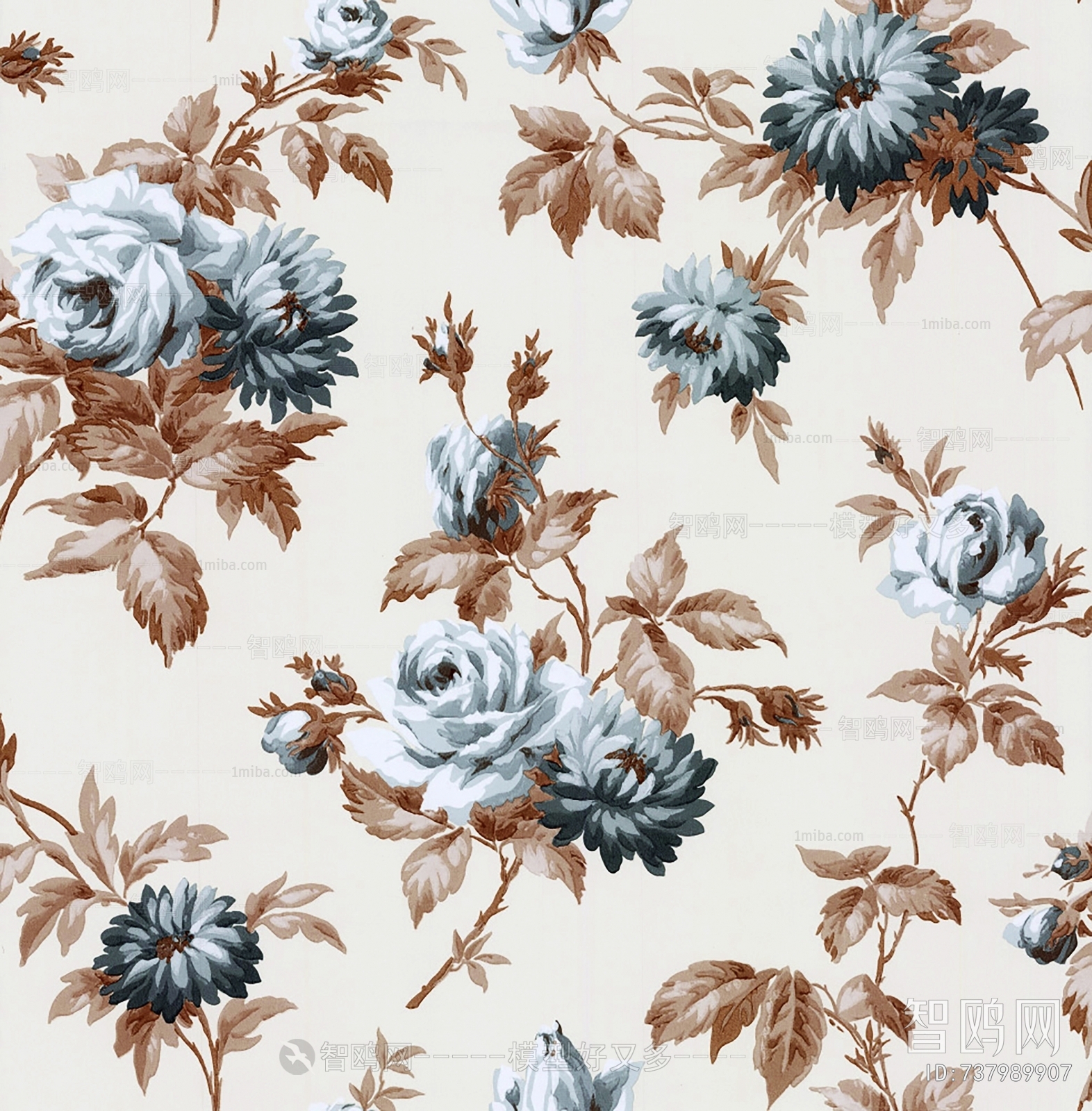 Animal And Plant Pattern Wallpaper