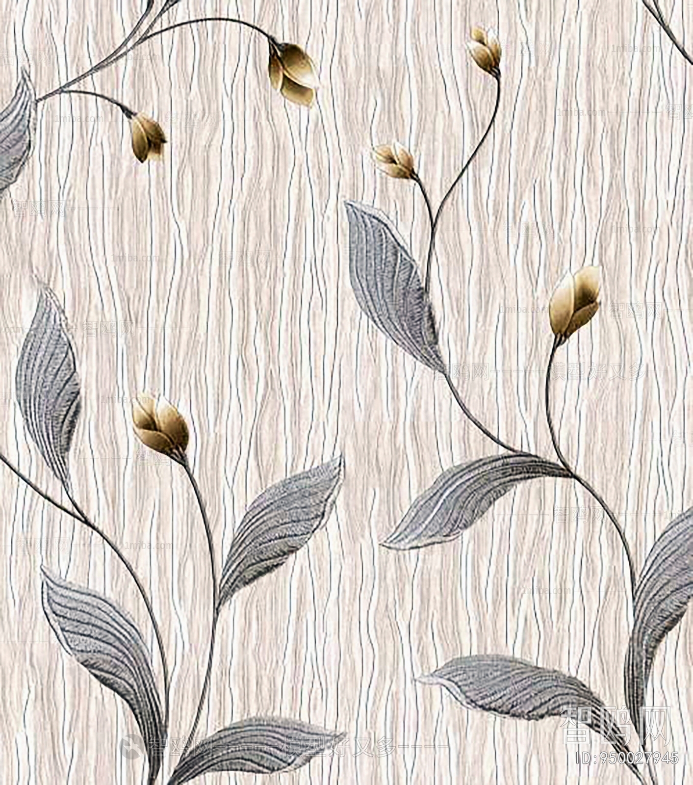 Animal And Plant Pattern Wallpaper