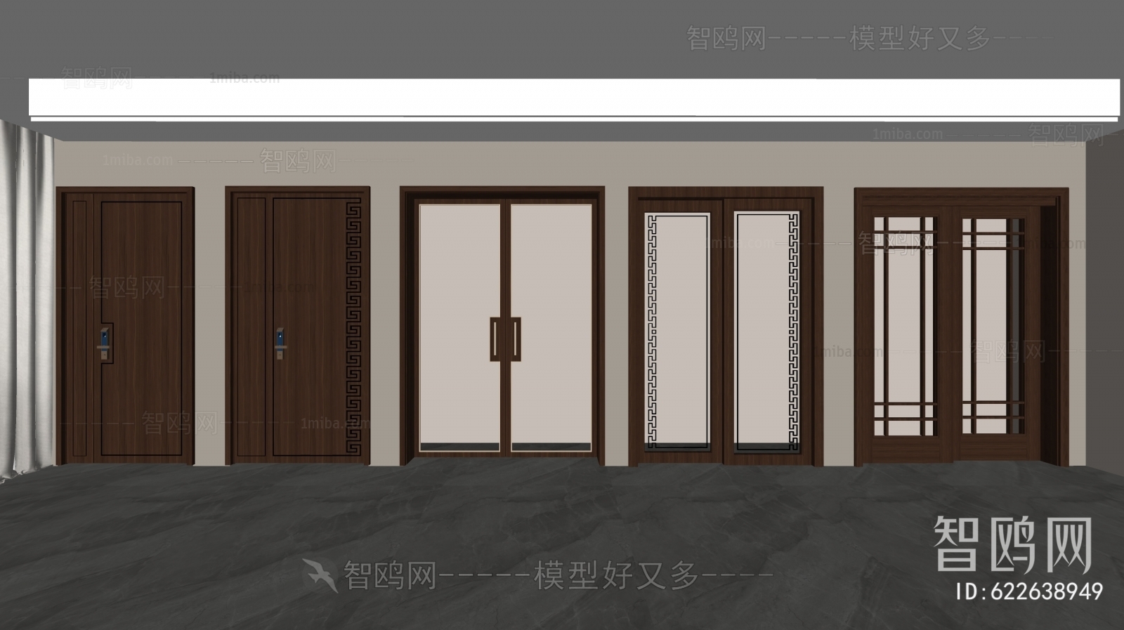 New Chinese Style Sliding Door