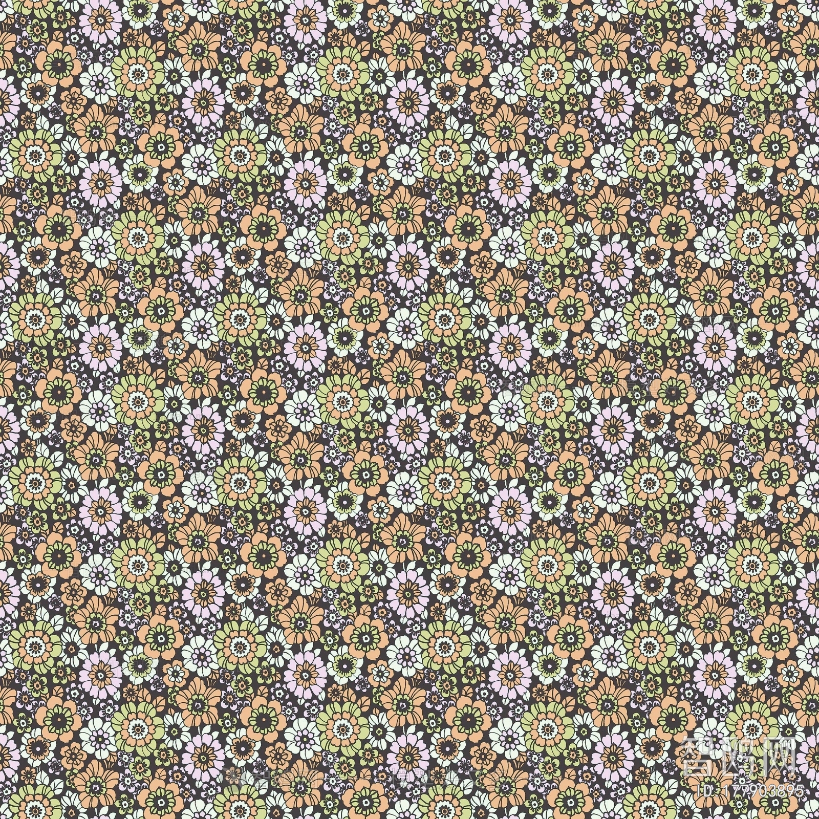 Animal And Plant Pattern Wallpaper