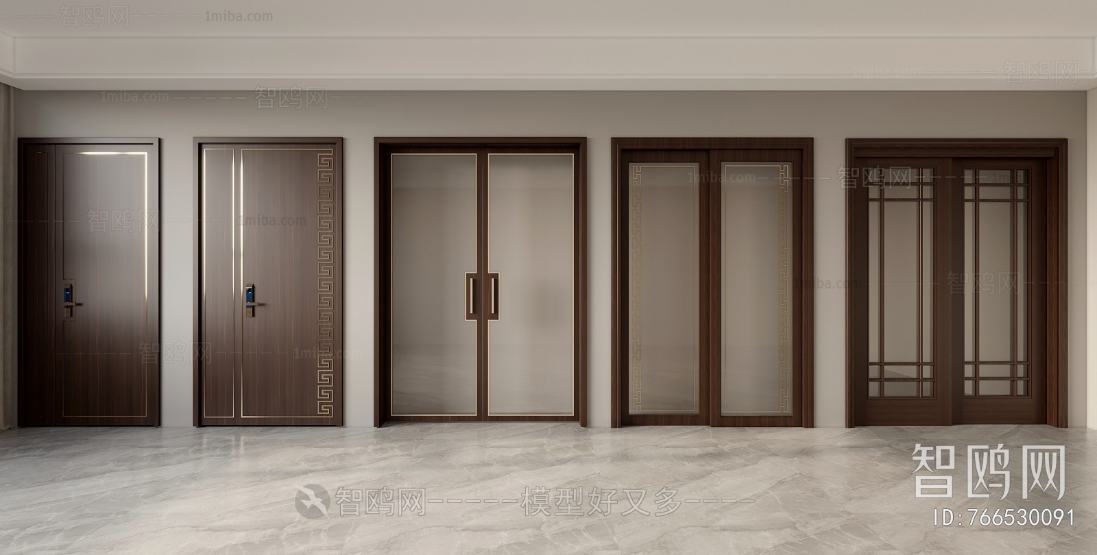 New Chinese Style Sliding Door