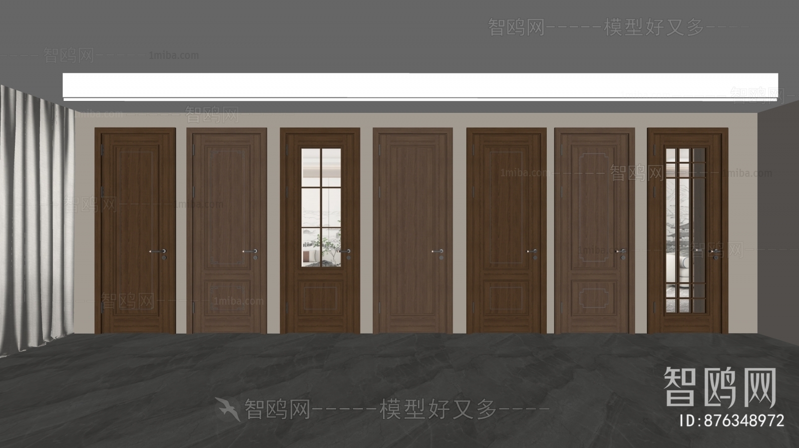 New Chinese Style Single Door