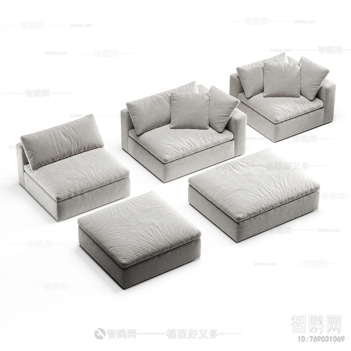 Modern Three-seat Sofa