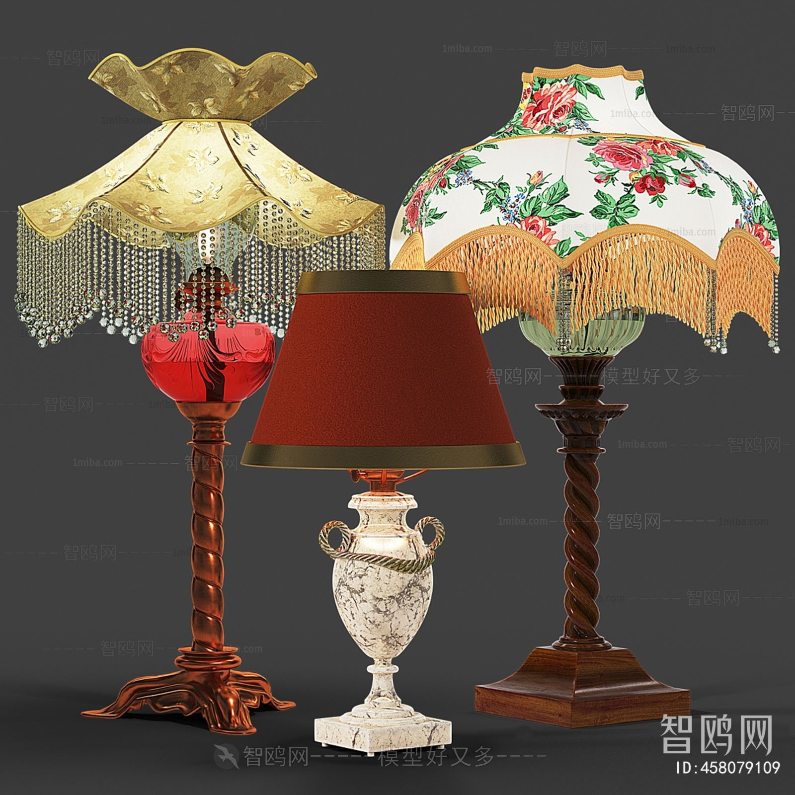 American Style Retro Style Table Lamp