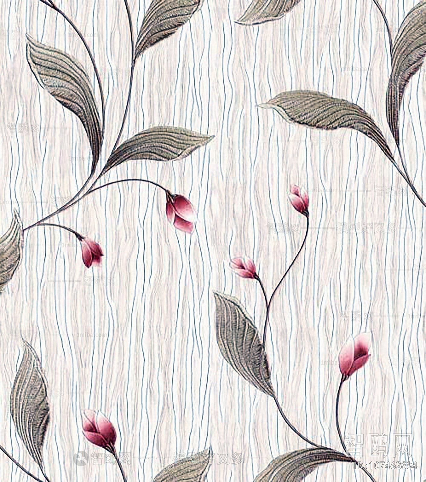 Animal And Plant Pattern Wallpaper