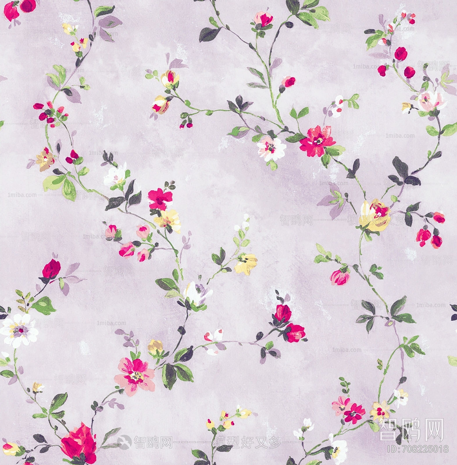 Animal And Plant Pattern Wallpaper