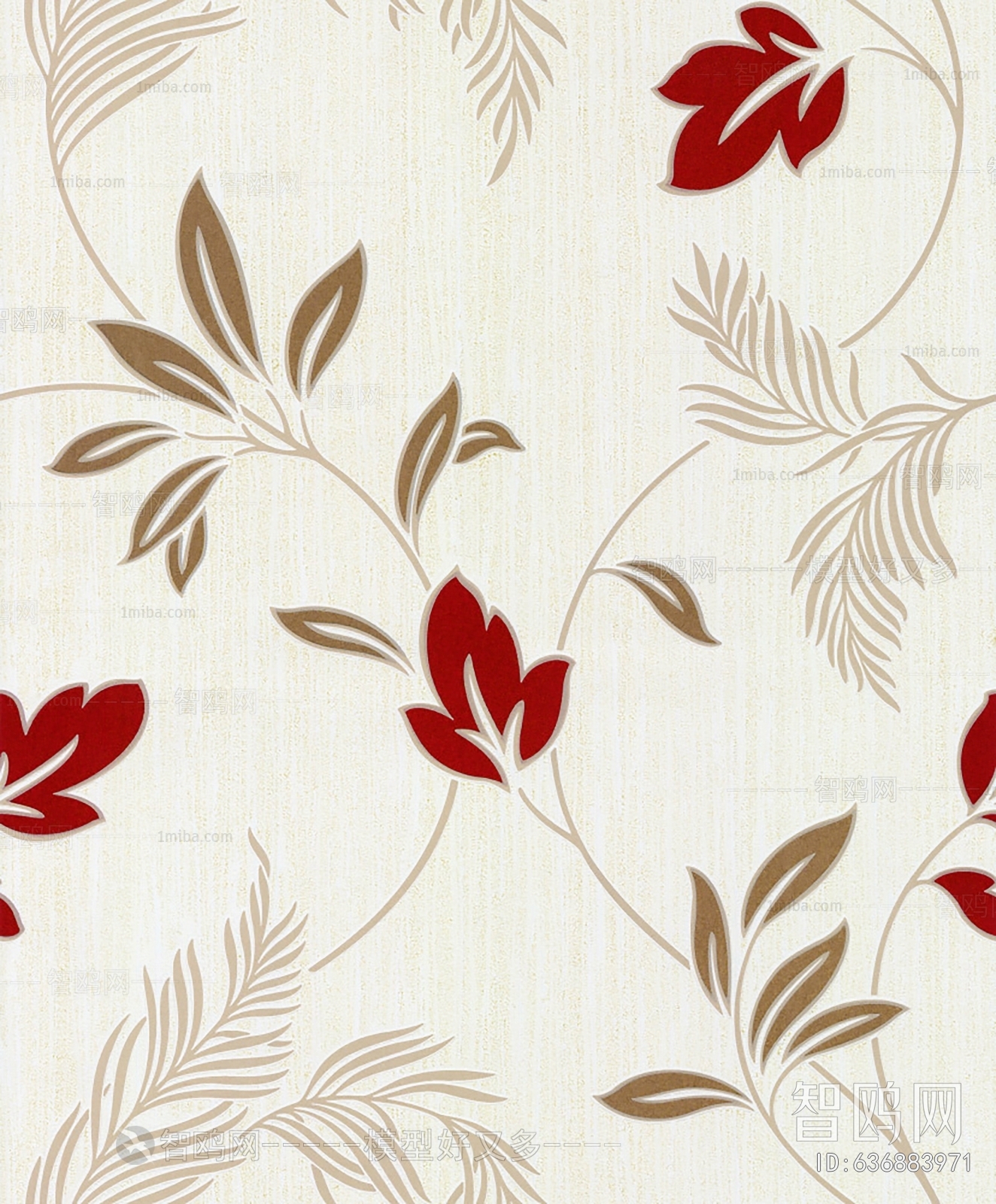 Animal And Plant Pattern Wallpaper