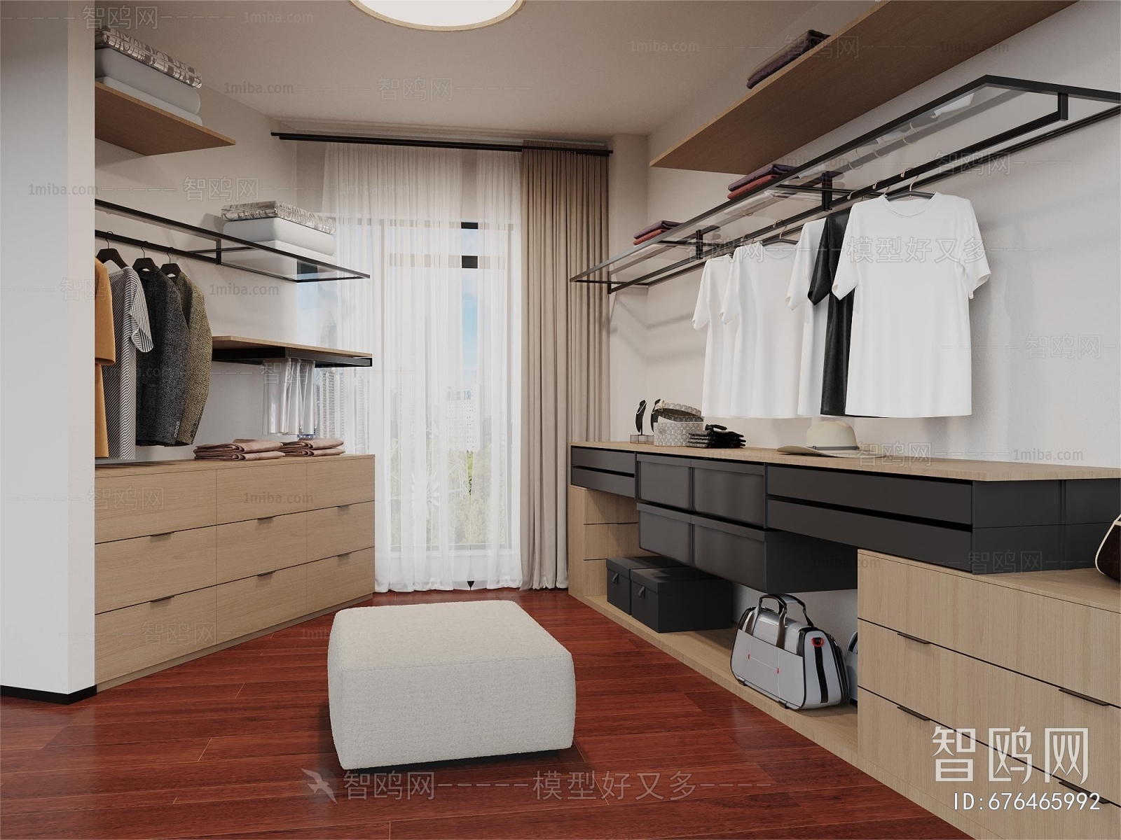 Modern Clothes Storage Area