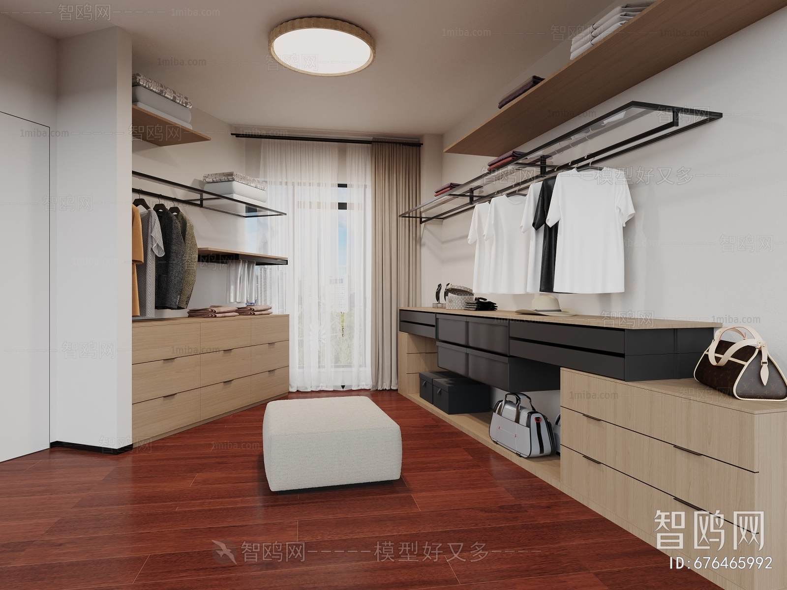 Modern Clothes Storage Area