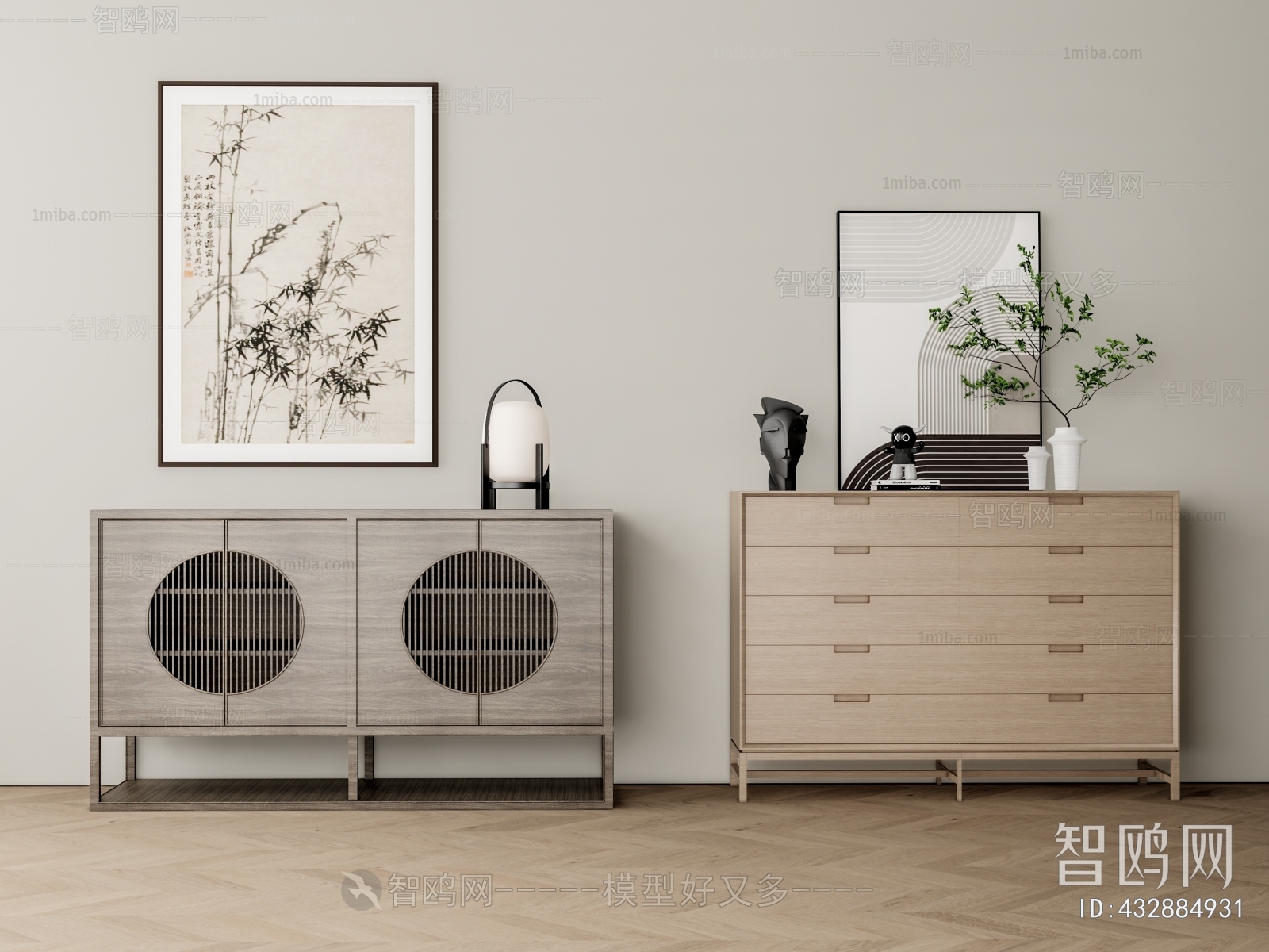 Modern Nordic Style Sideboard