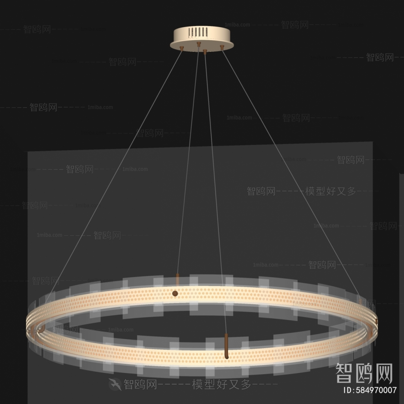 现代轻奢环形吊灯