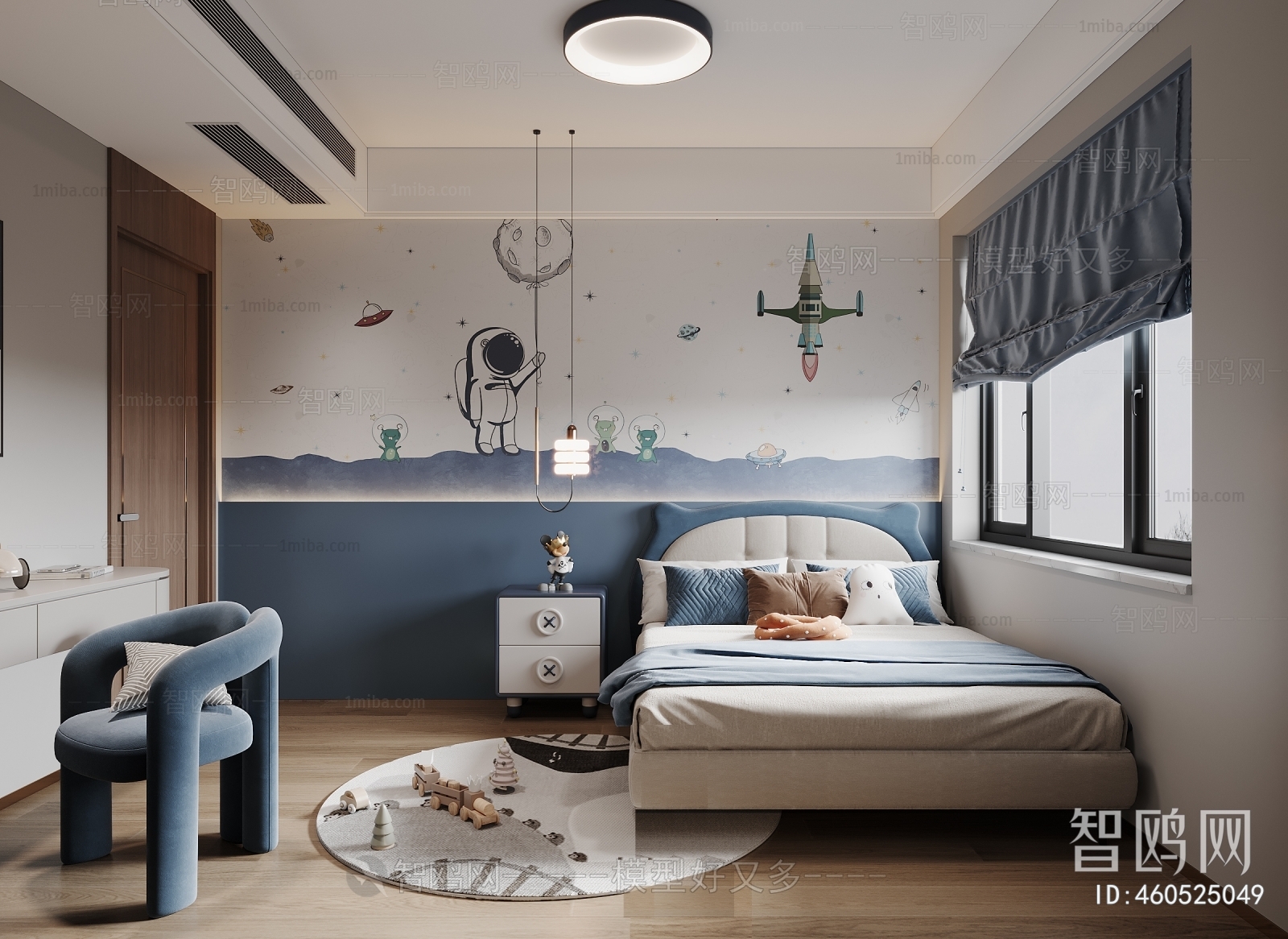 Modern Boy's Room And Son's Room