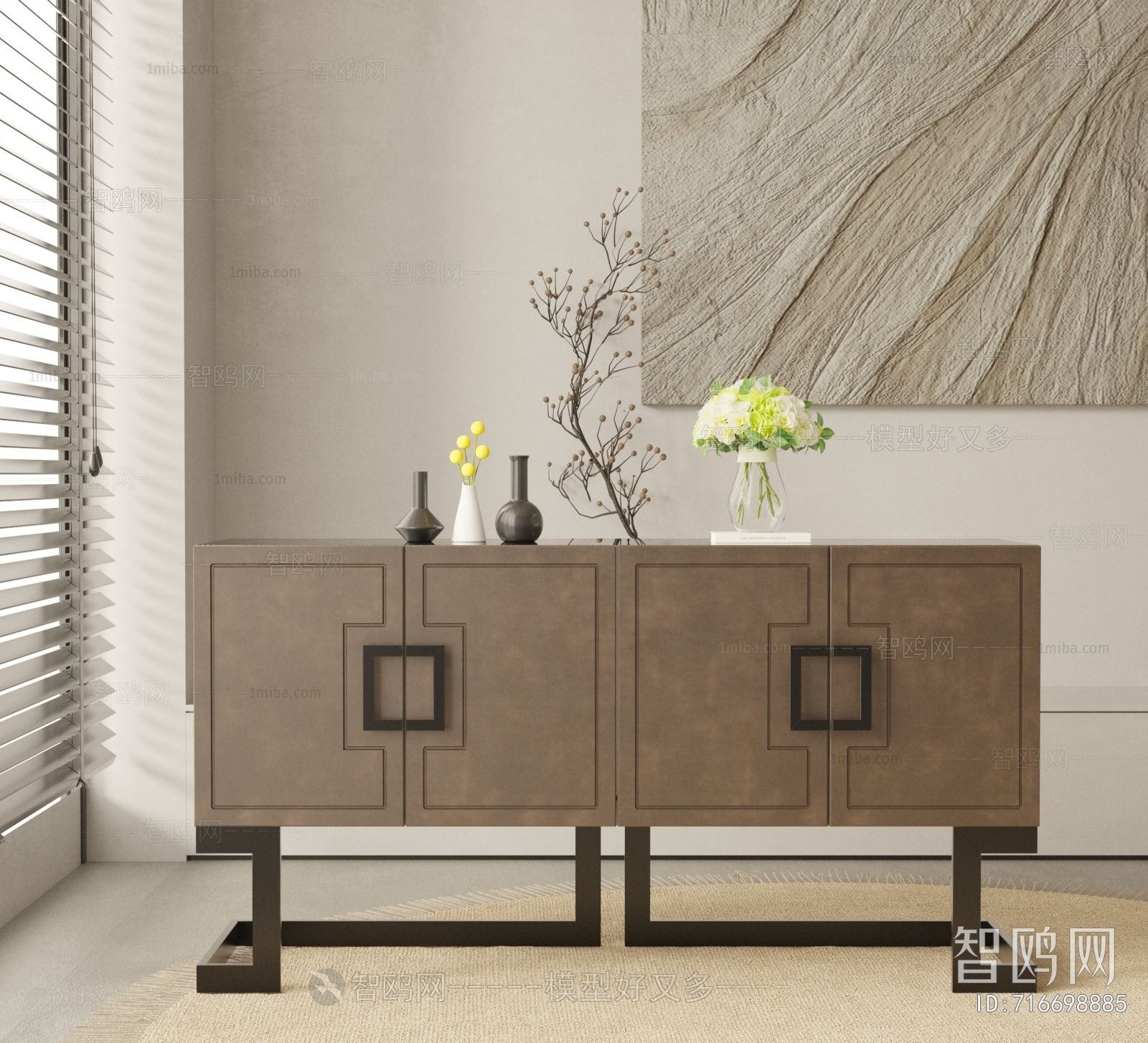 New Chinese Style Side Cabinet/Entrance Cabinet