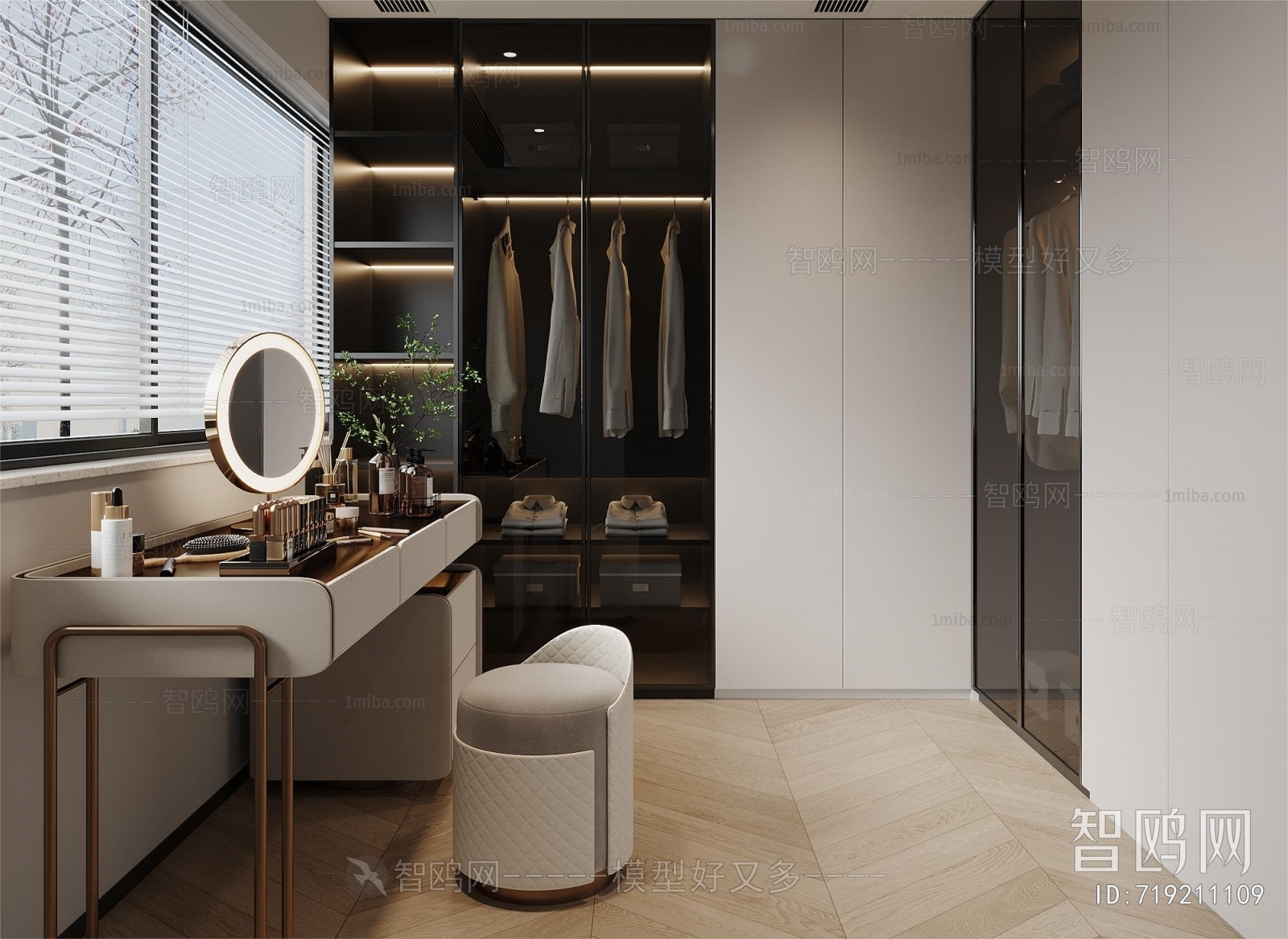 Modern Clothes Storage Area