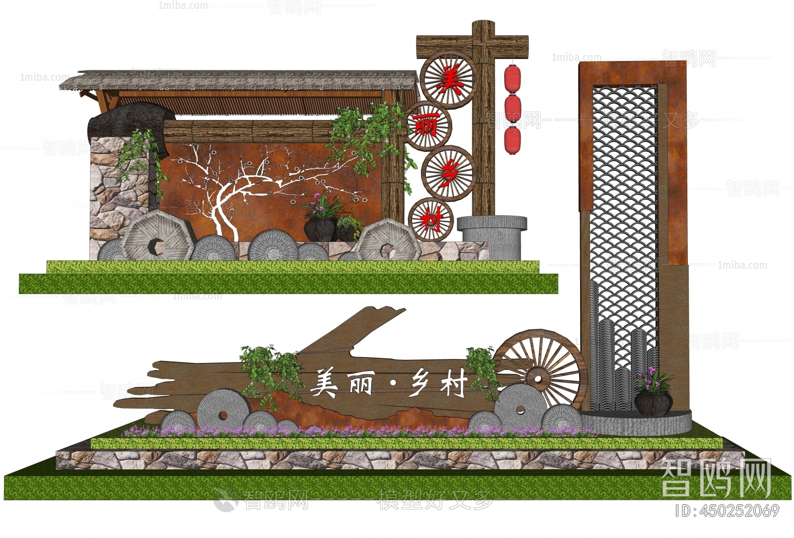 New Chinese Style Landscape Wall