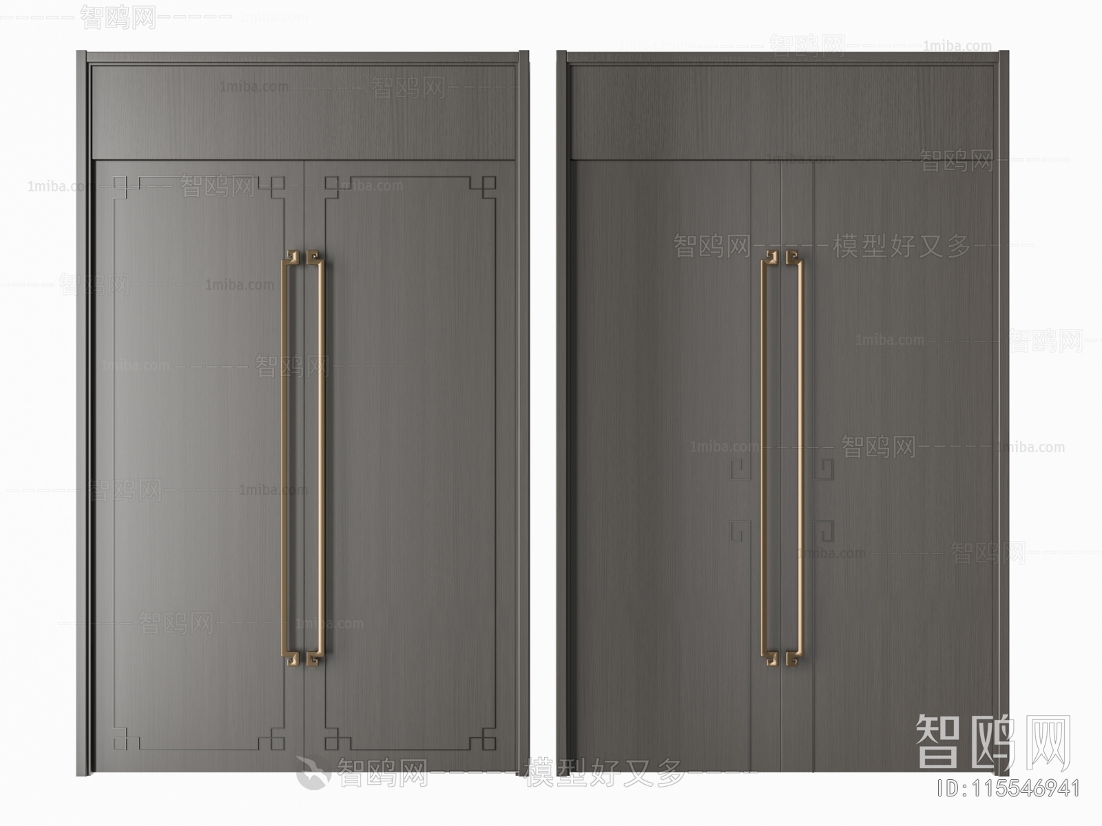 New Chinese Style Double Door