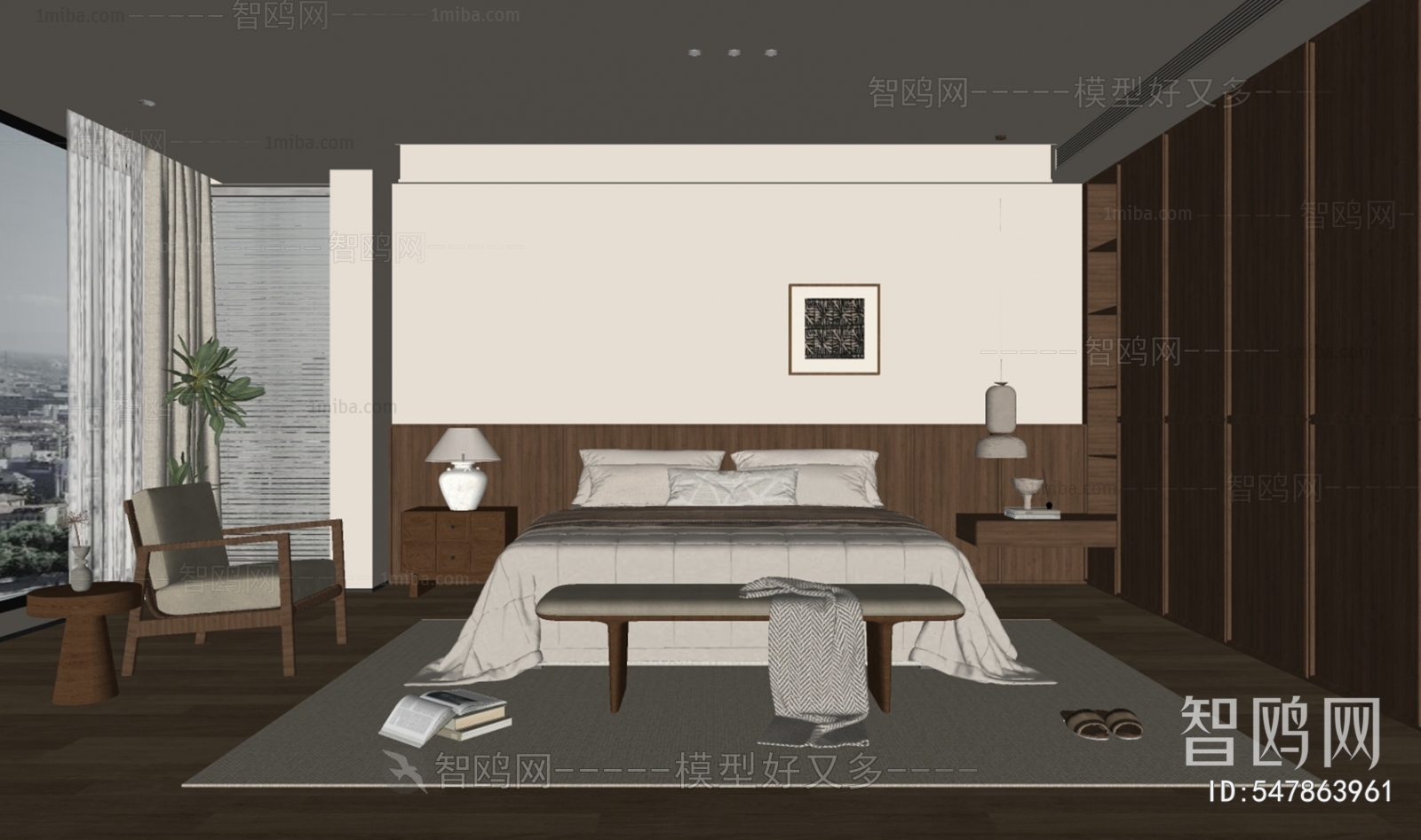 Wabi-sabi Style Bedroom