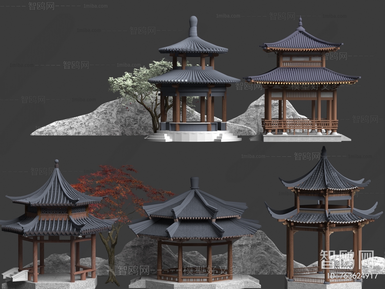 New Chinese Style Chinese Style Pavilion