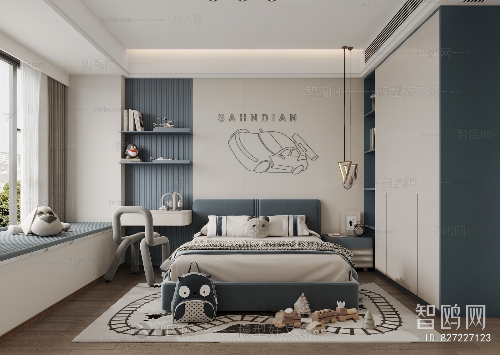 Modern Boy's Room And Son's Room