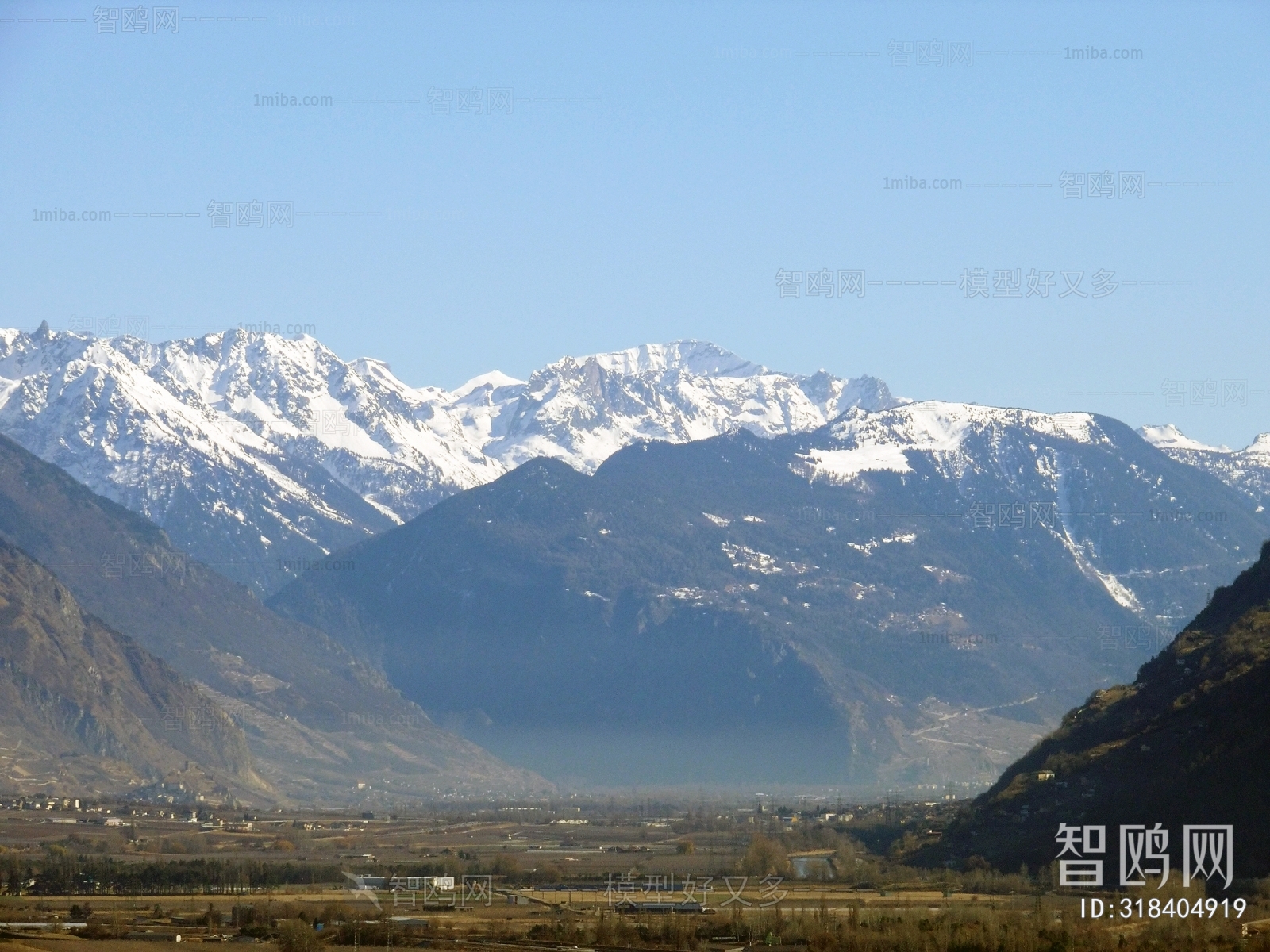 自然风景外景雪山