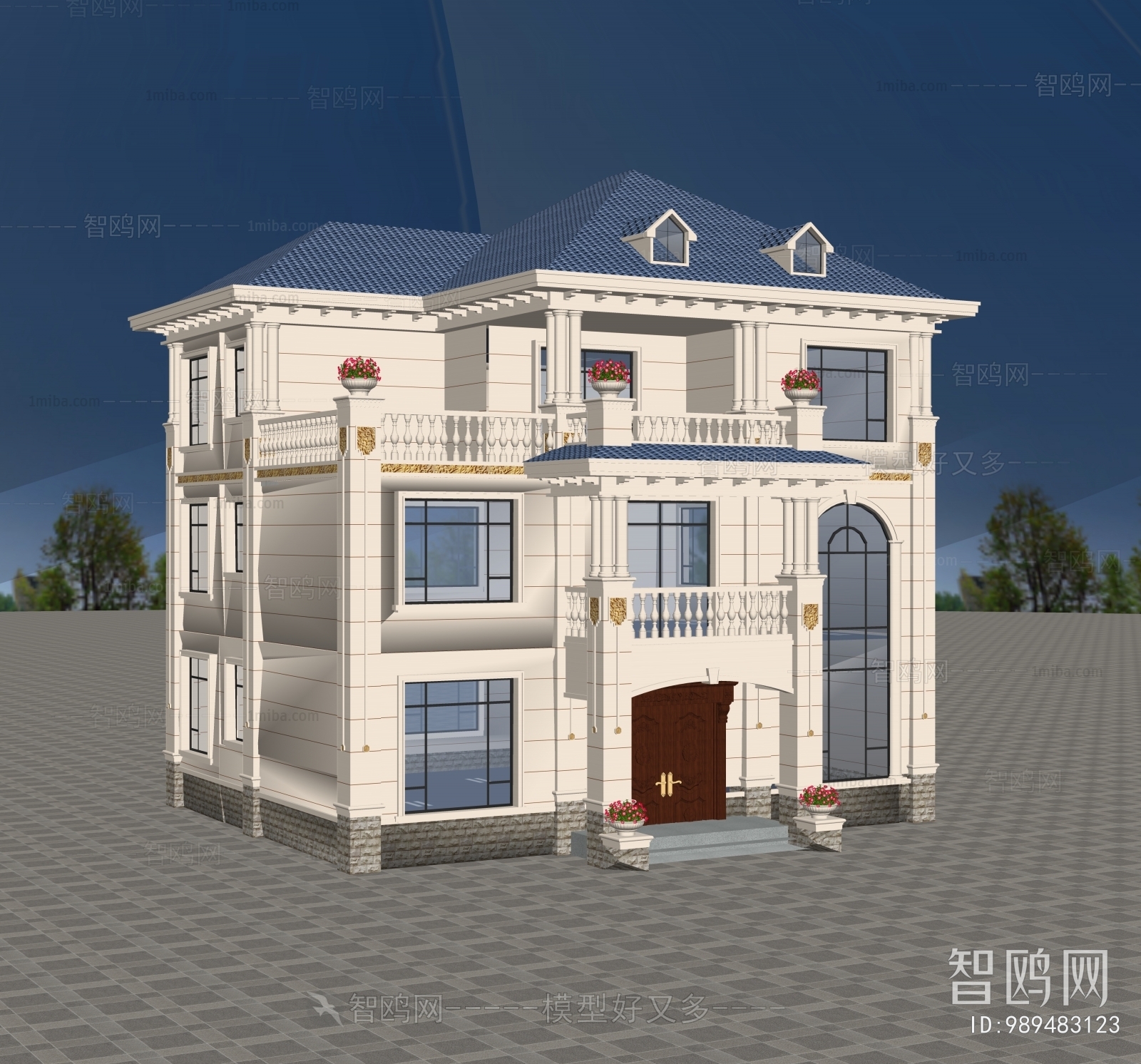 Simple European Style Detached Villa