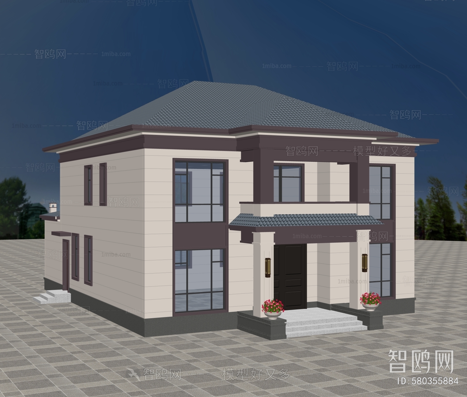 New Chinese Style Detached Villa