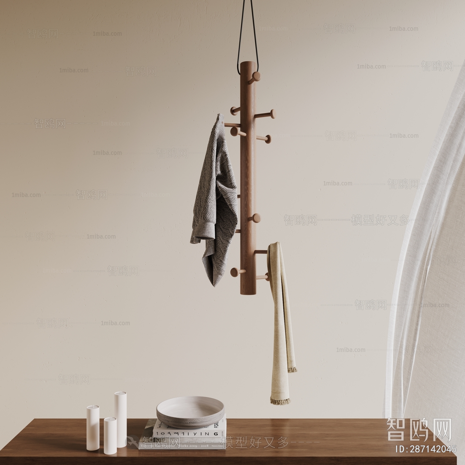 Modern Wabi-sabi Style Coat Hanger