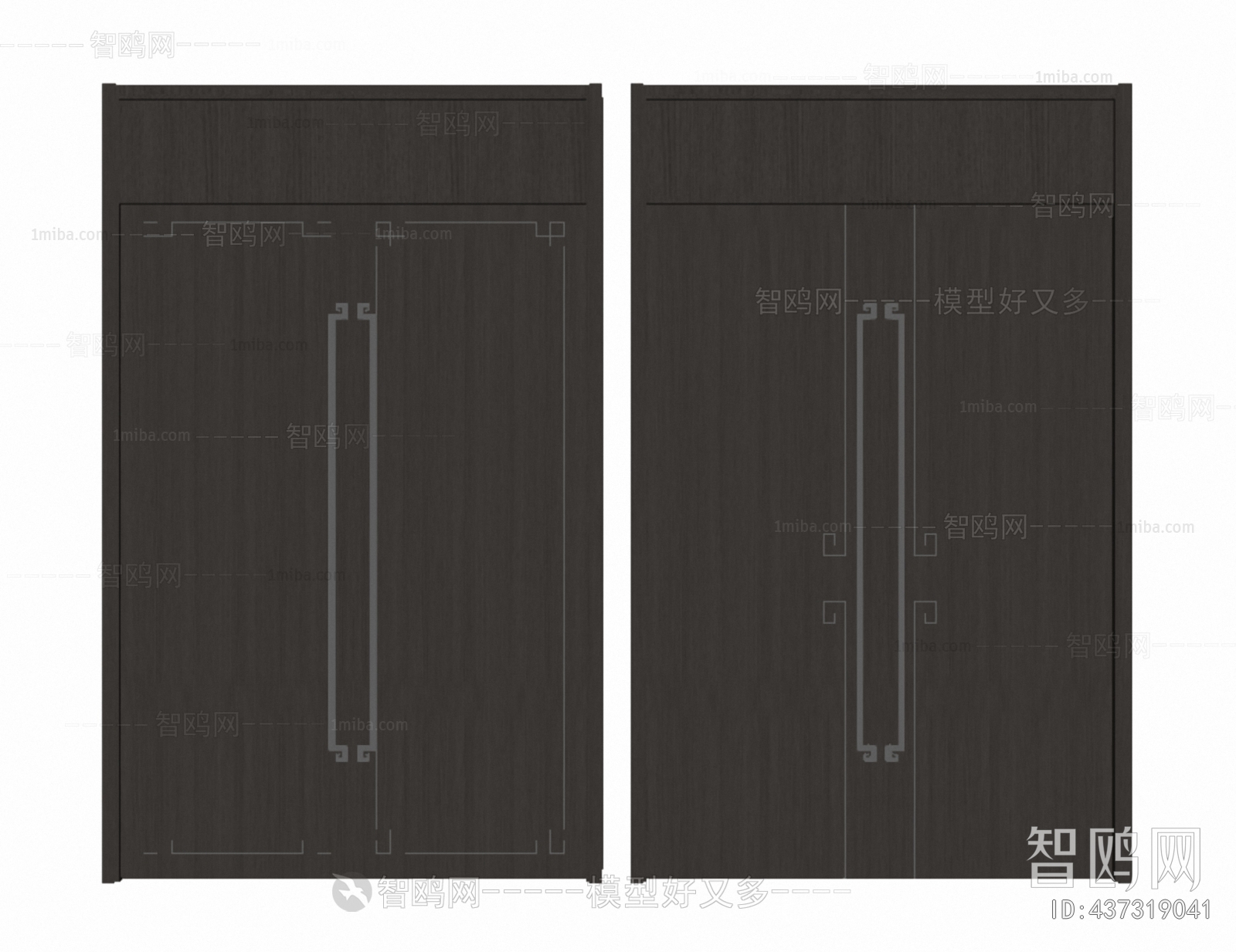 New Chinese Style Double Door