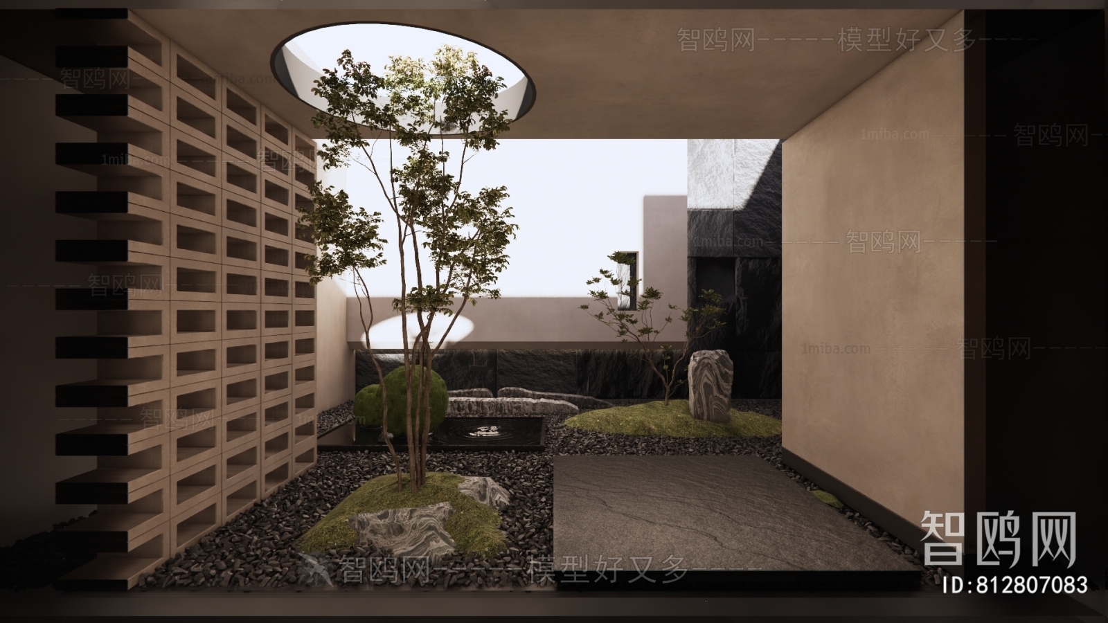 New Chinese Style Courtyard/landscape