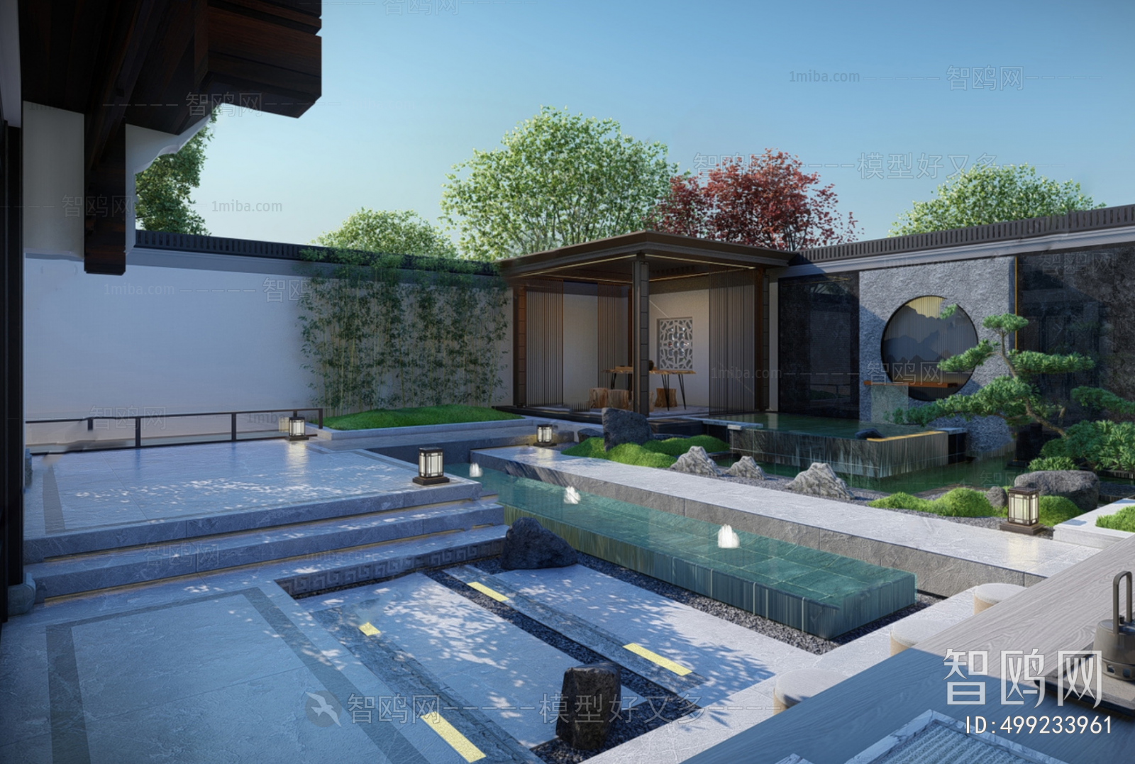 New Chinese Style Courtyard/landscape