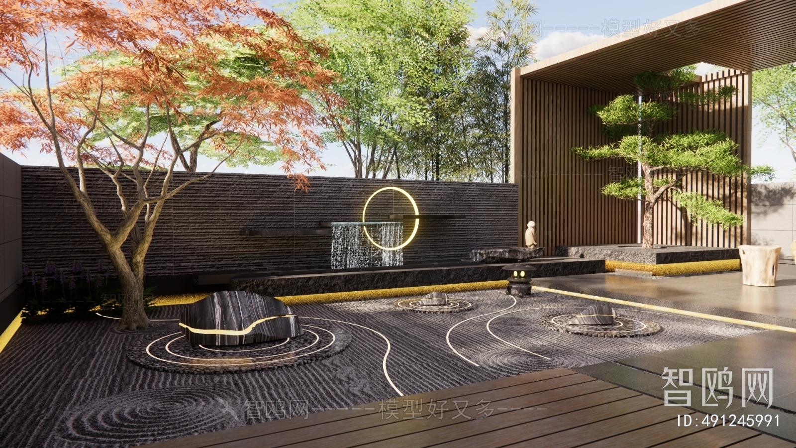 New Chinese Style Courtyard/landscape