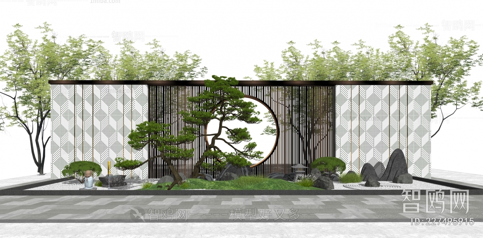 New Chinese Style Landscape Wall