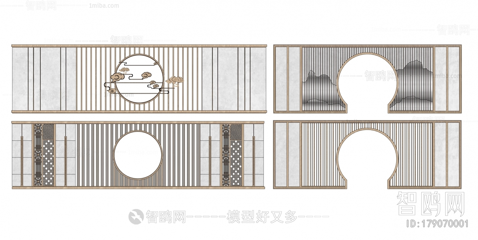 New Chinese Style Landscape Wall