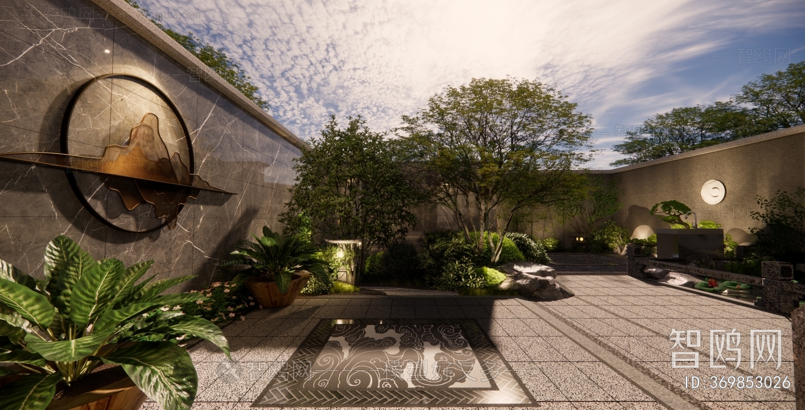 New Chinese Style Courtyard/landscape