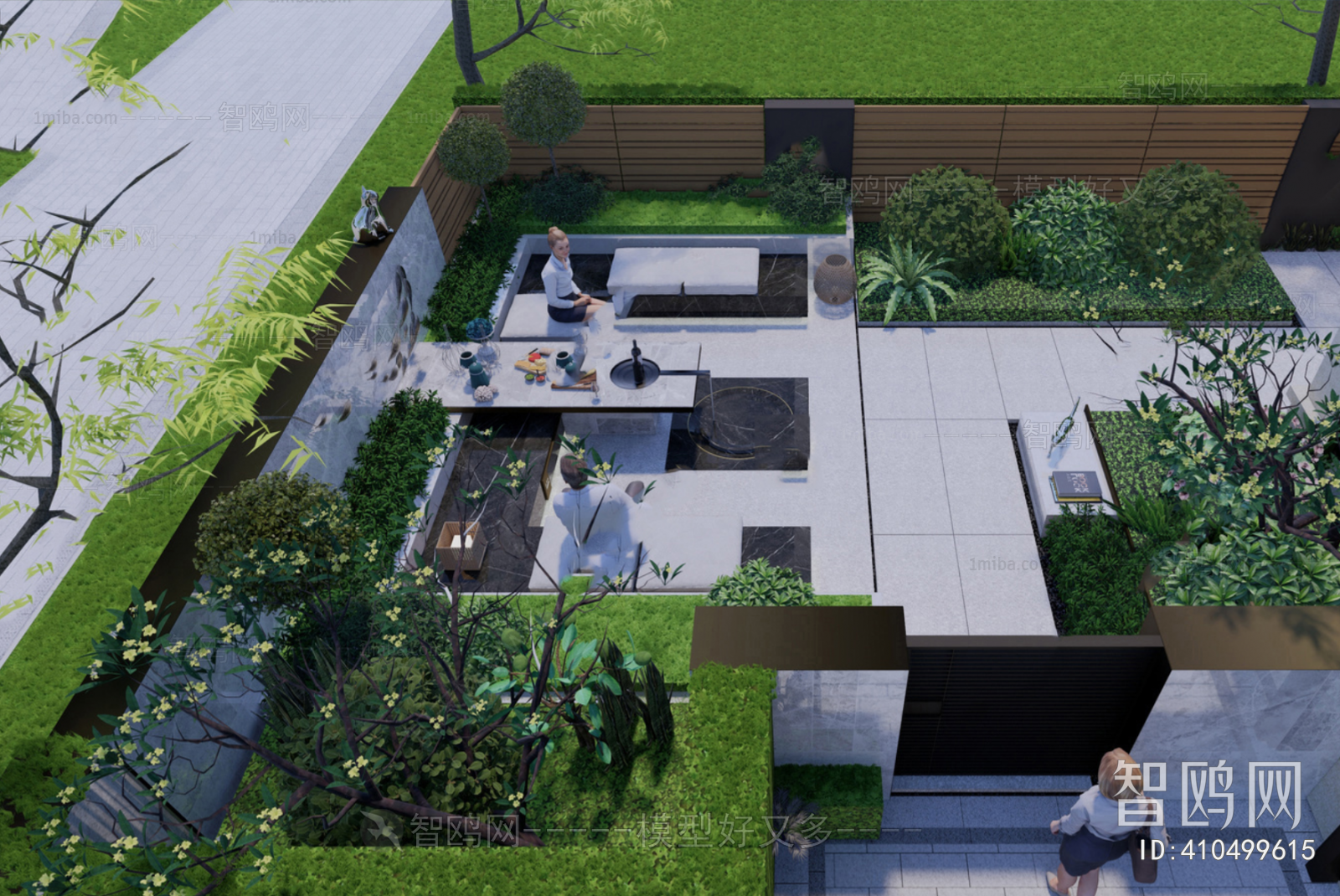 Modern Courtyard/landscape