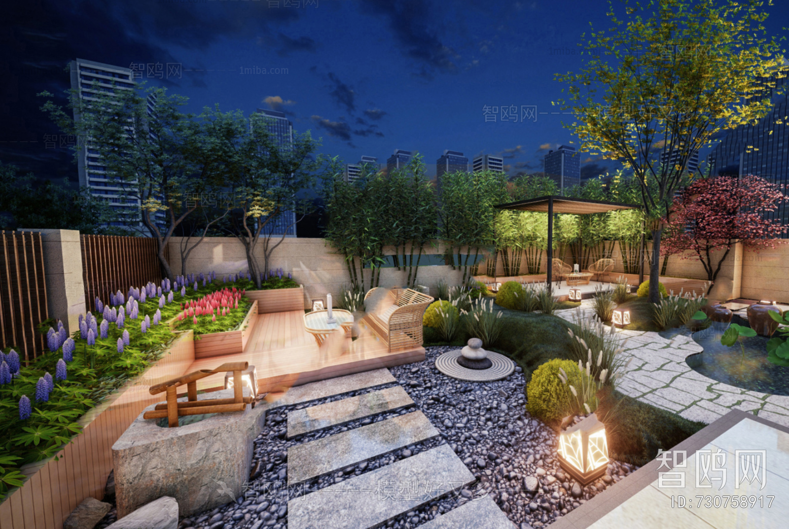 New Chinese Style Courtyard/landscape