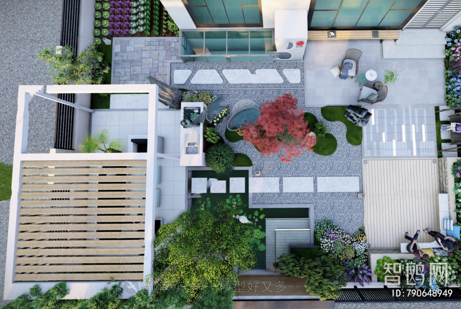 Modern Courtyard/landscape