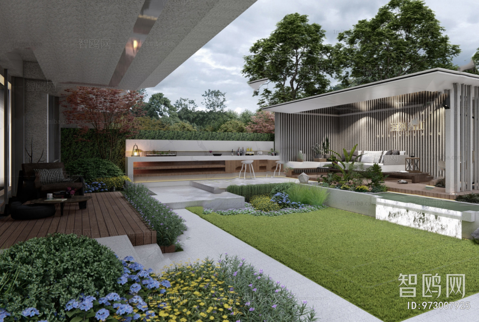 Modern Courtyard/landscape