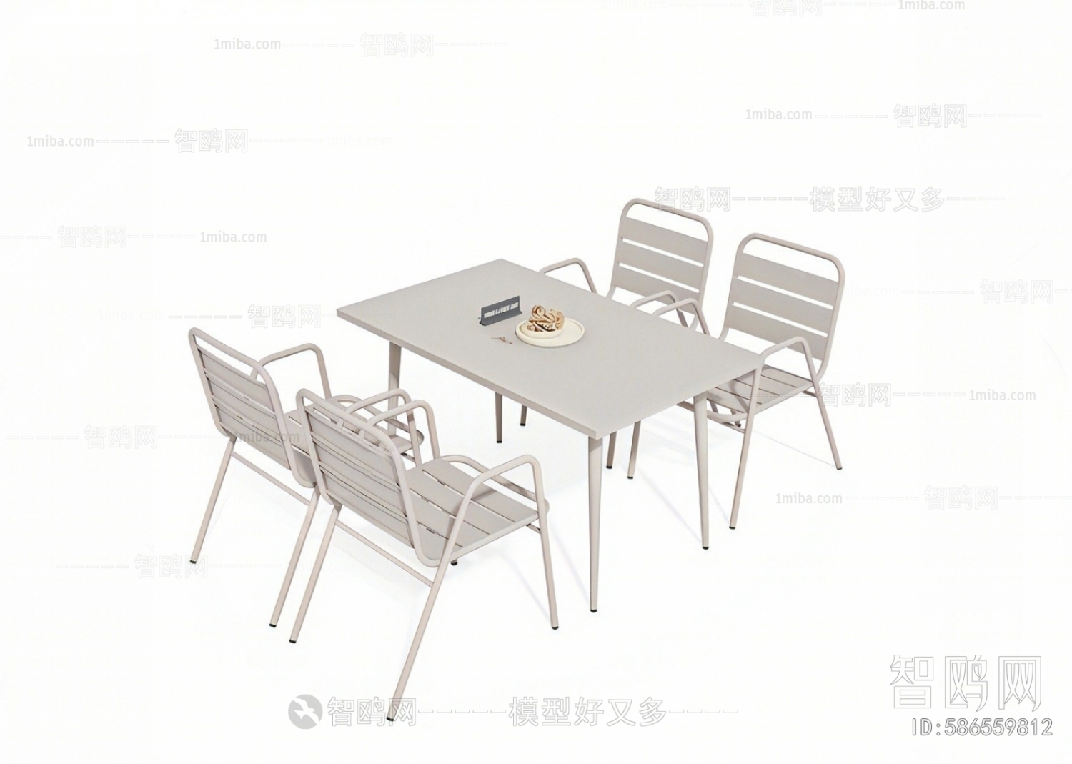 现代铁艺户外桌椅组合