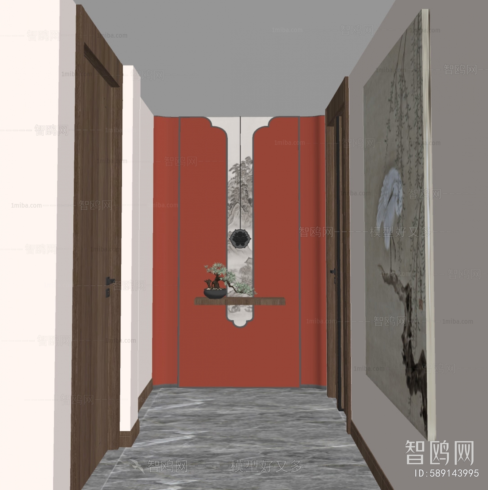 New Chinese Style Hallway