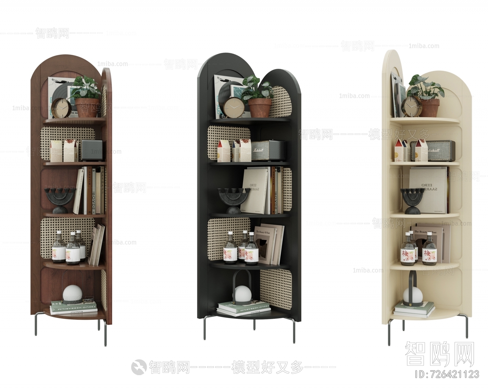 Modern Wabi-sabi Style Decorative Cabinet