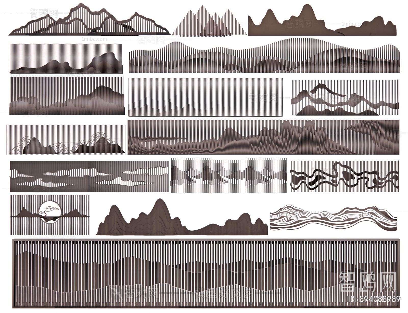 New Chinese Style Landscape Wall