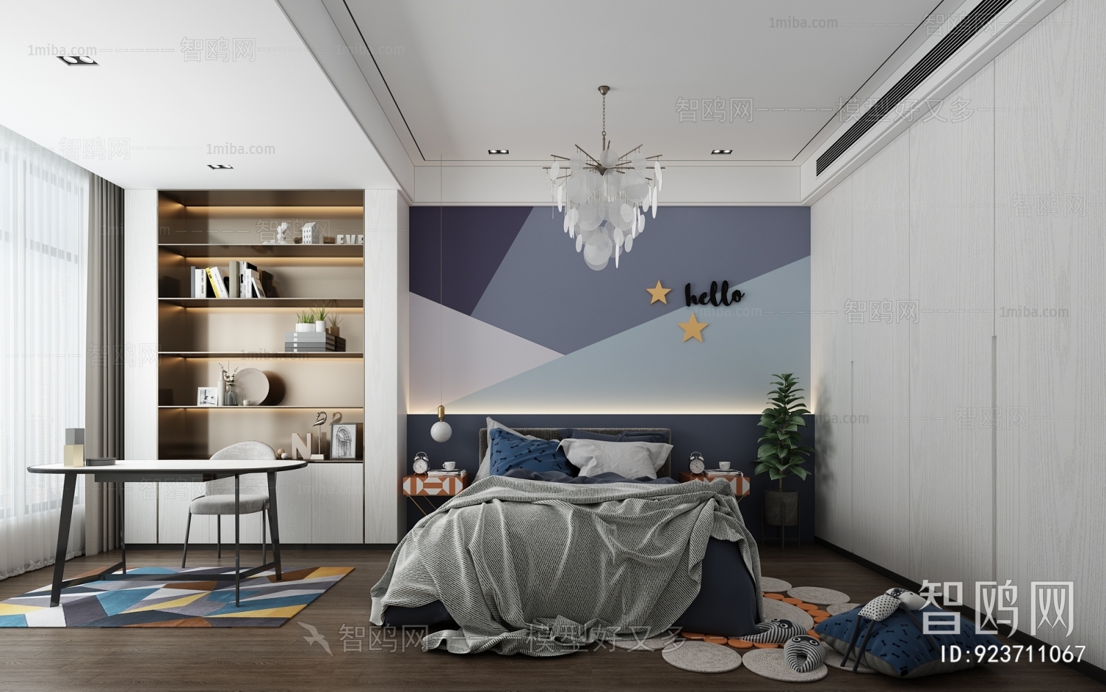 Modern Boy's Room And Son's Room
