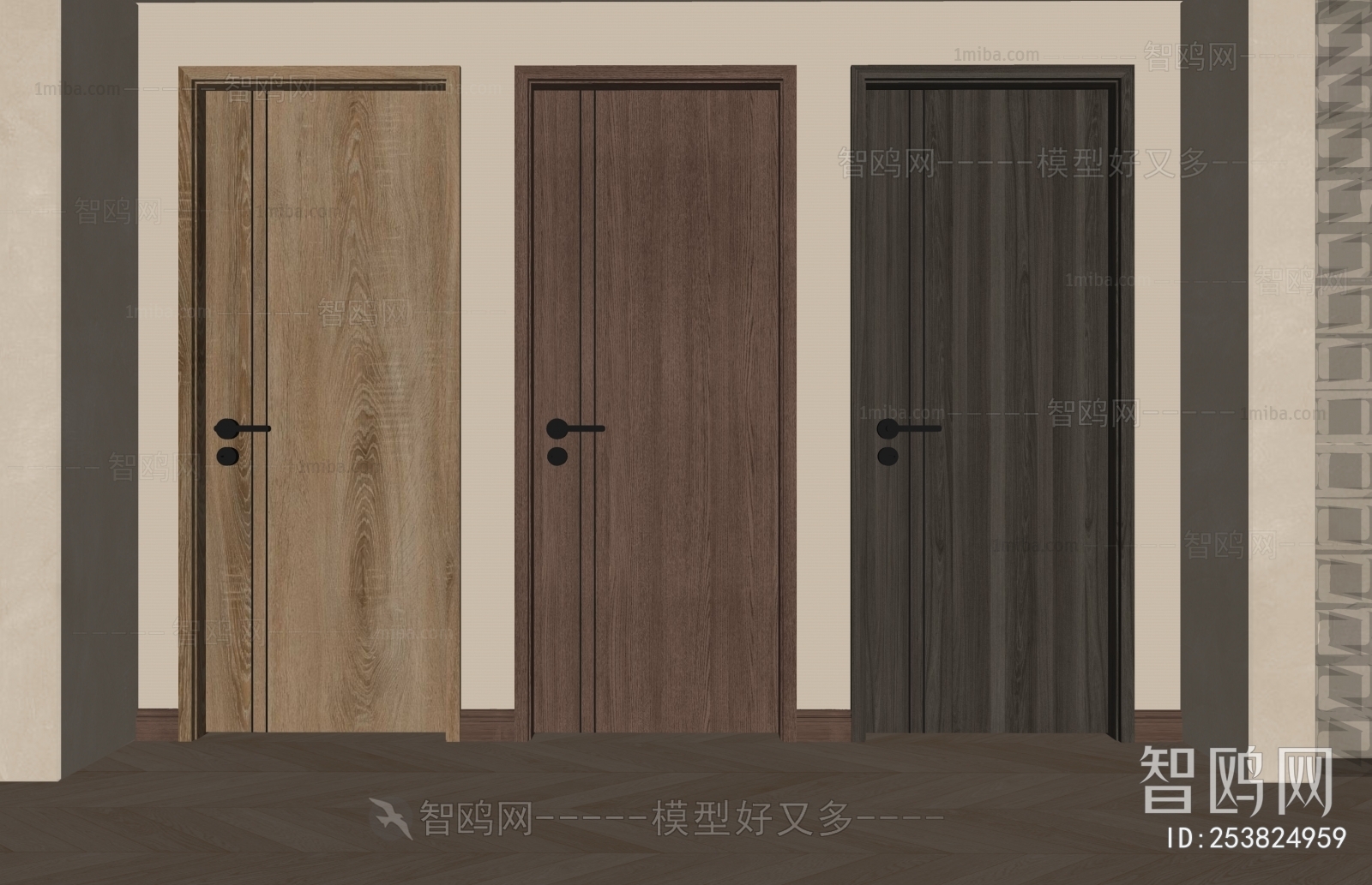 Wabi-sabi Style Single Door