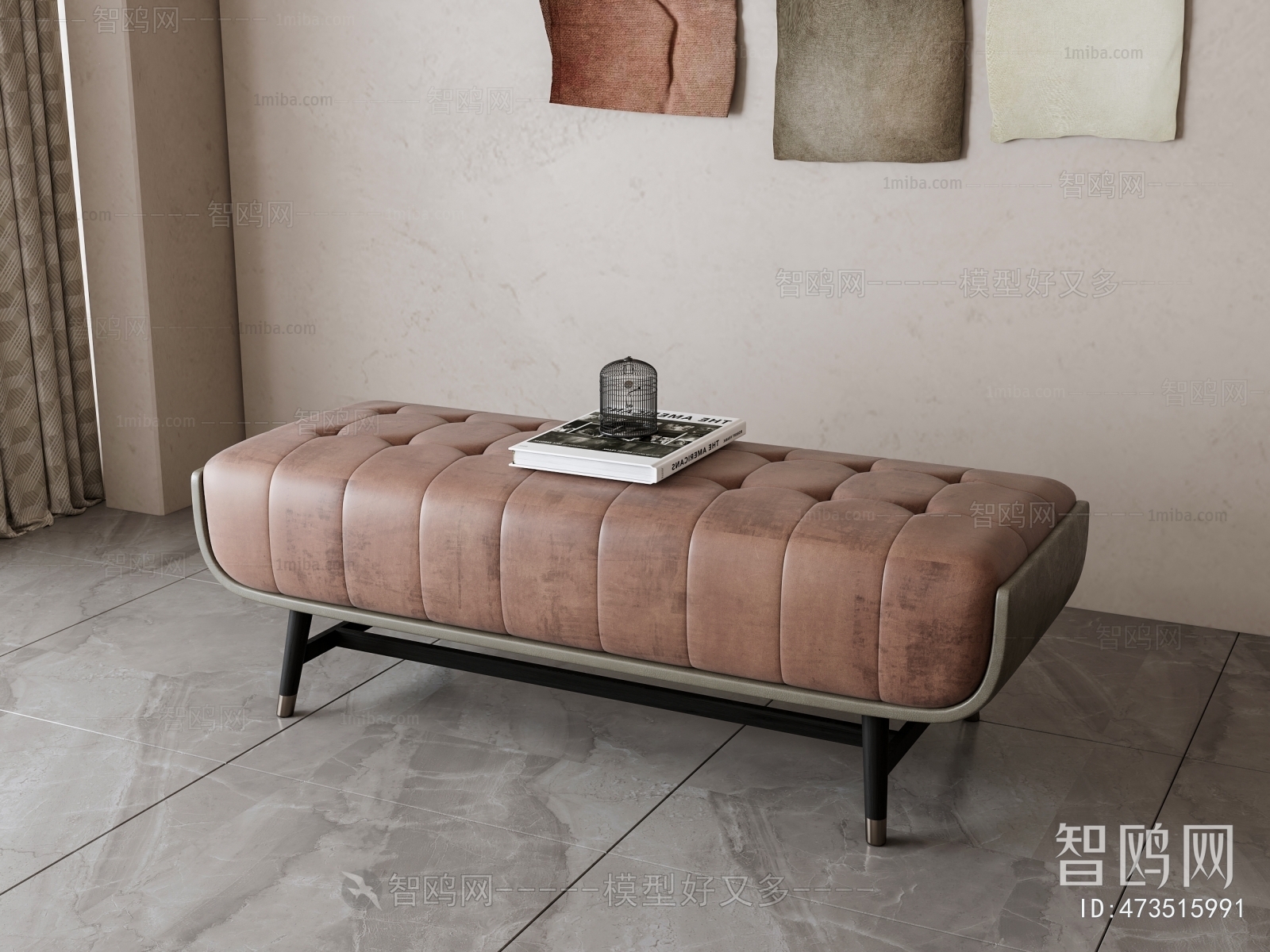 New Chinese Style Sofa Stool