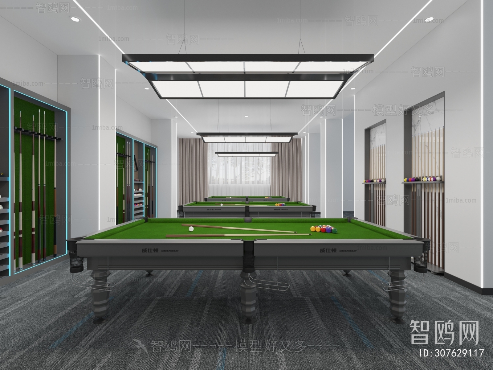 Modern Billiard Room